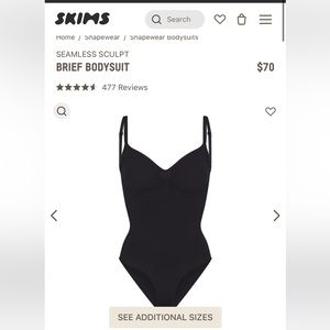 SKIMS SEAMLESS SCULPT BRIEF BODYSUIT